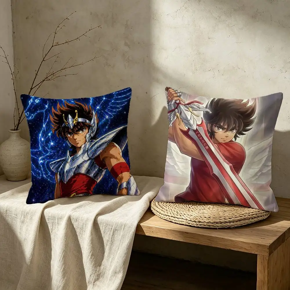 Saint Seiya Seiya Pillow Case for Sofa Living Room Home office Decor Protective Cover