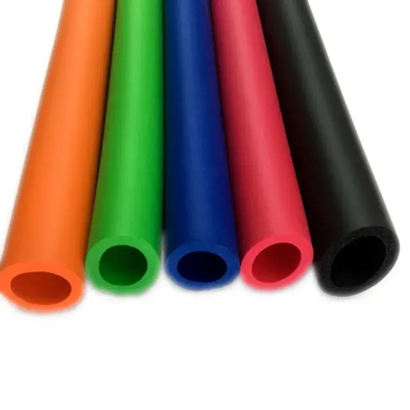 1M 6mm-50mm(Inner Diameter)  Foam Rubber Tube Fitness Equipment Handle Bars Thermal Insulation Pipe SpongeBlack Blue Green Red