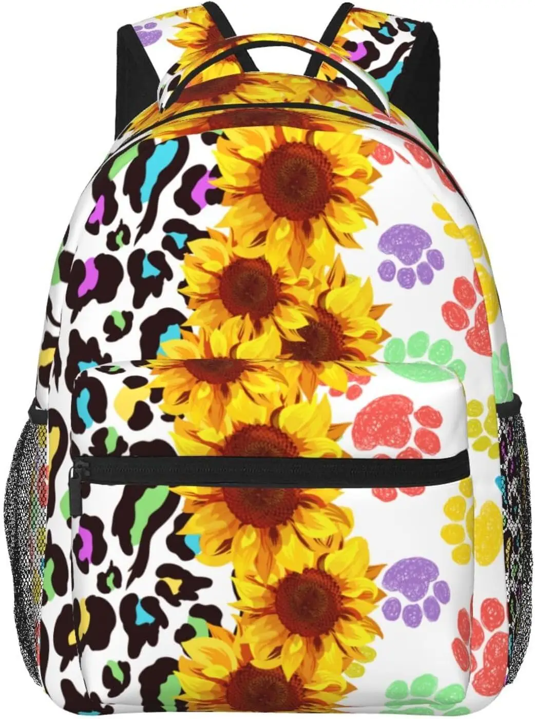 

Сумка для ноутбука обратно в школу Леопардовый цветок с принтом собаки Легкий рюкзак для ноутбука Легкий многоцелевой дорожный повседневный рюкзак Un