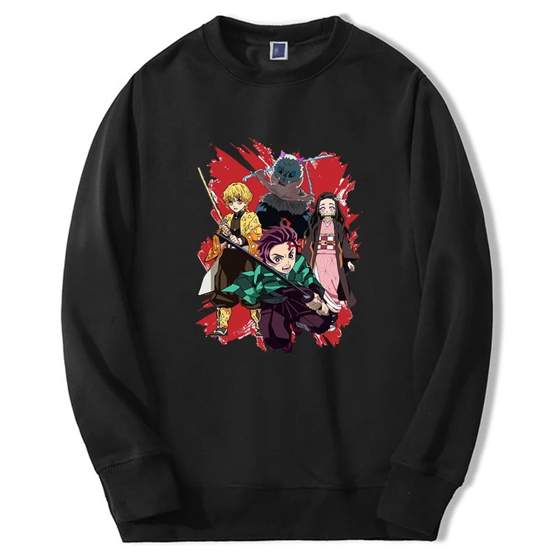 

2024 Hot Anime Demon Slayer Hoodies Men/women Fashion Tanjirou Manga Kimetsu No Yaiba Graphic Sweatshirt Fleece Casual Clothes