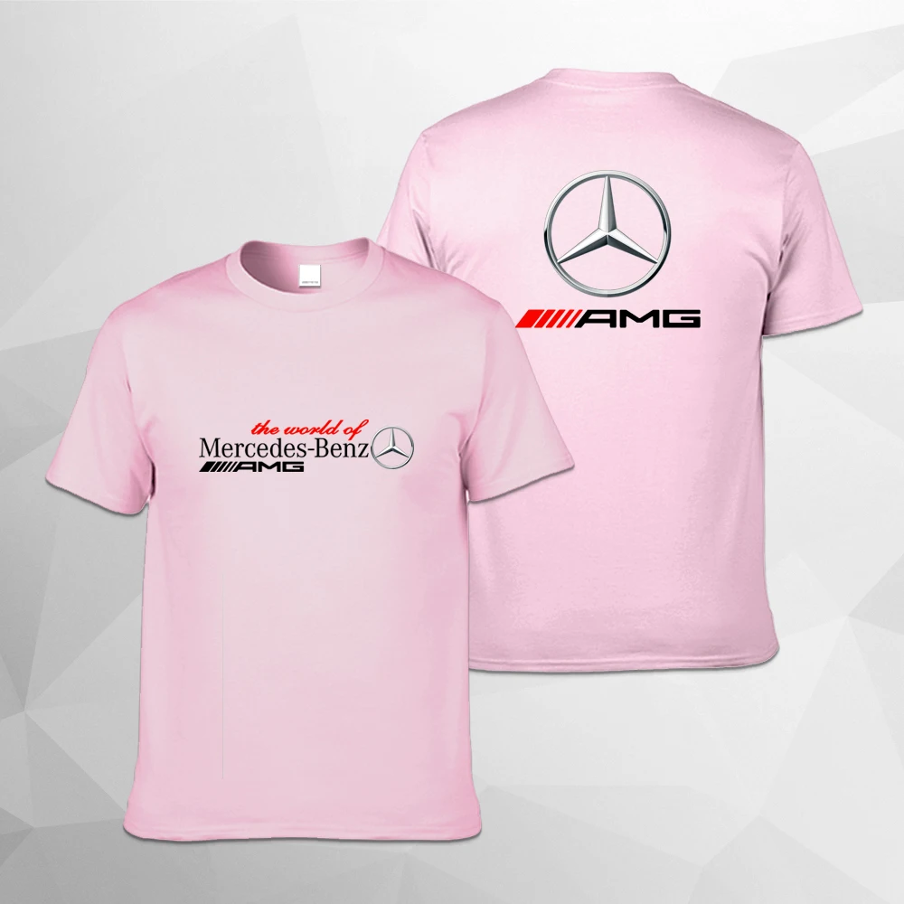 Mercedes Benz-Camiseta de cuello redondo para hombre y mujer, estilo Simple de diseñador de moda, protección de seguridad, otoño/invierno, 2024