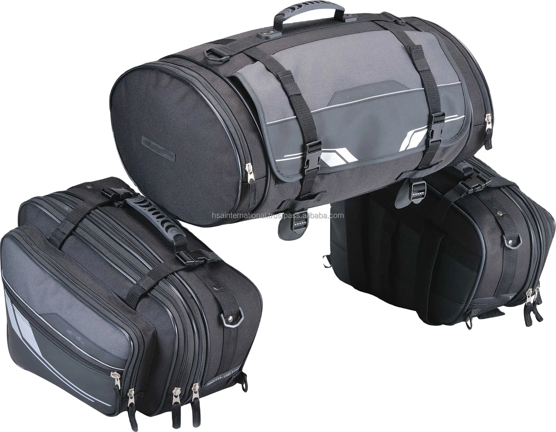 Motorcycle Touring Luggage Saddlebag Textile waterproof fabric Motorbike detailed luggage Bag Set