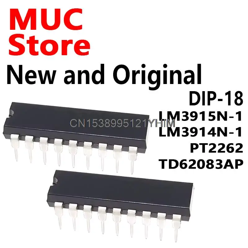 10PCS DIP-18 LM3915N-1 LM3914N-1 PT2262 TD62083AP