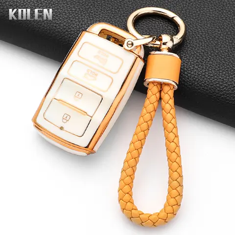 기아 카덴자 K9 K7 K-04 소렌토 K900 및 신형 K7 보호 키체인 쉘 폴딩 키케이스 패션 TPU 자동차 키케이스 액세서리 가방