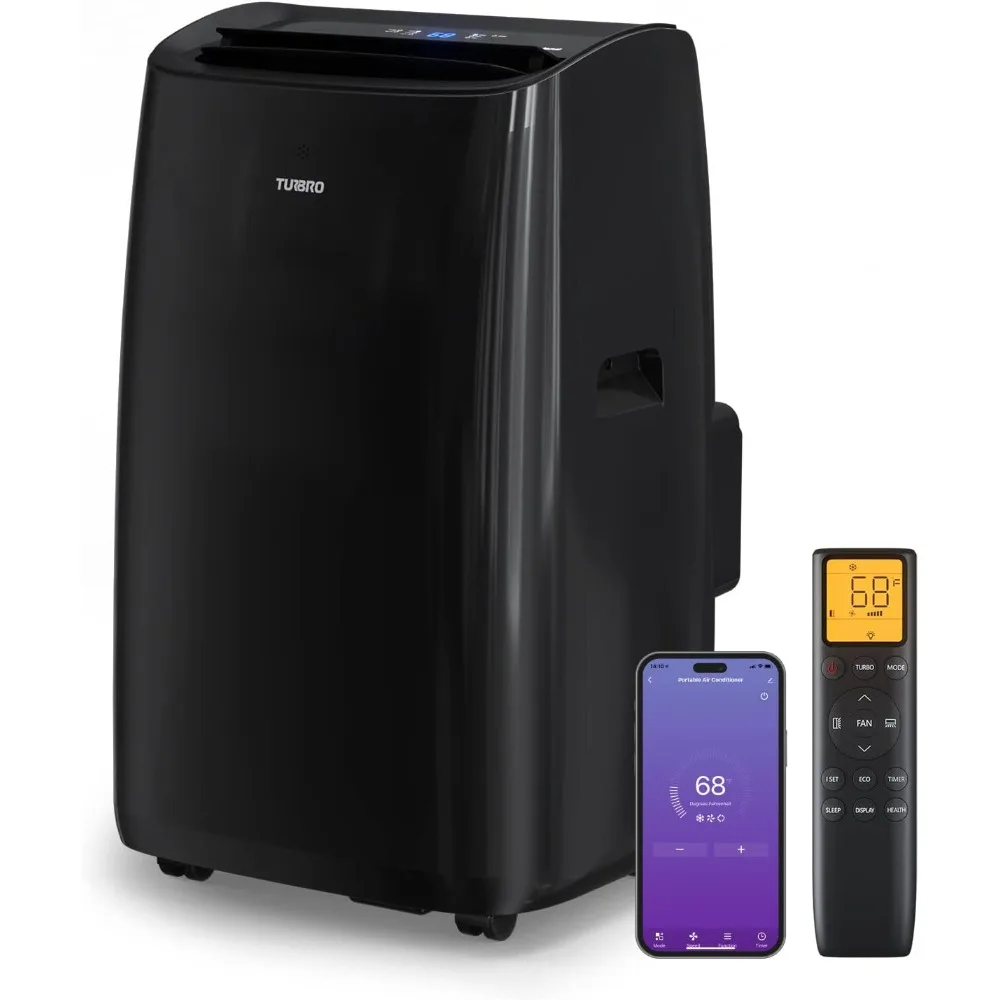

14000 BTU intelligent WiFi portable air conditioner with a cooling area of 600 square feet and 3-in-1 function