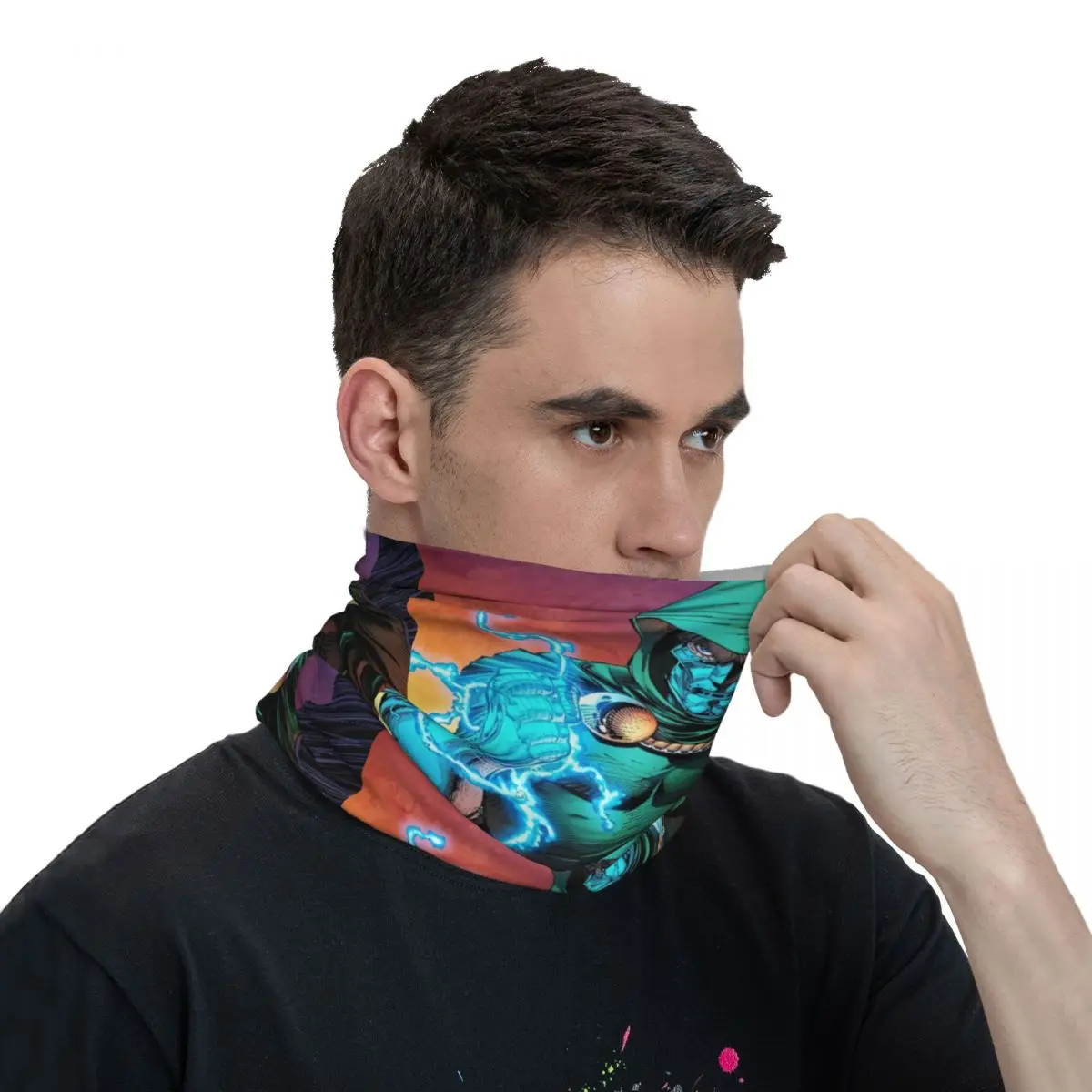 Flashy Scarf Neckerchief Neck Face Mask Polyester