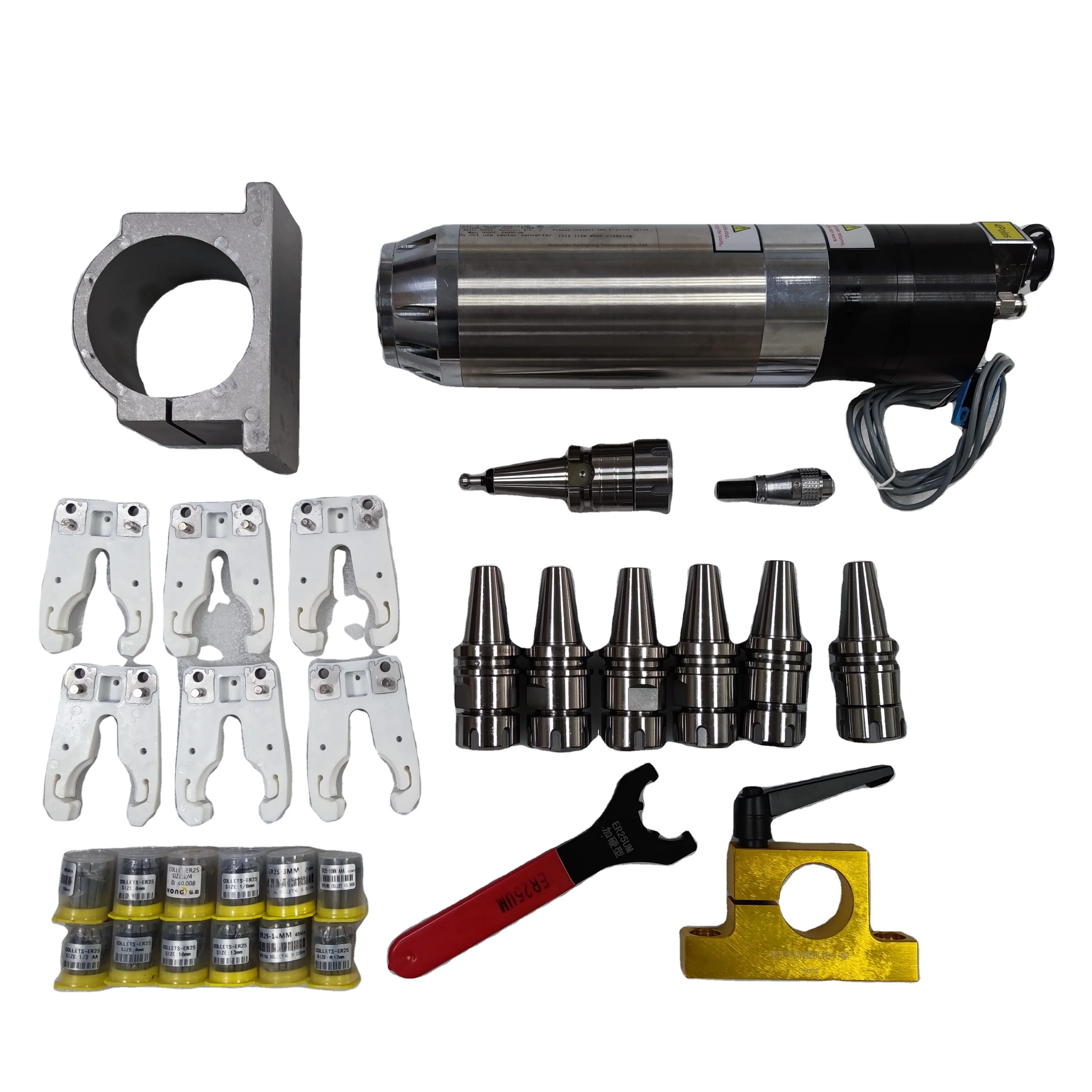 

3000w BT30 Spindle CNC Engraving Milling Stone Metal 3kW ATC Spindle Motor CNC Spare Parts