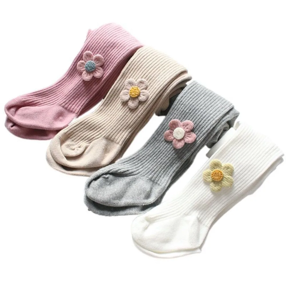 

baby Pantyhose infants during spring and autumn pure cotton tights female toddler big PP leggings wear cute feet stockings