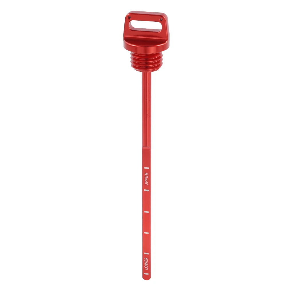 NICECNC For Honda XR650L XR 650L 1993-2024 XR600R 1983-2000 Engine Oil Dipstick Stick Plug Motocross Accessories Aluminum Red