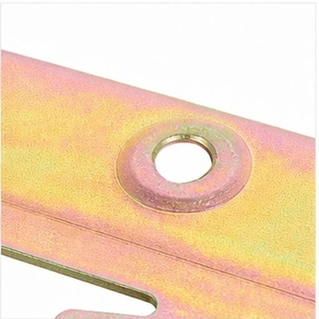 1Set Bed Rail Brackets Heavy Duty Metal Fixing Design for Wooden Bed Frame Headboard Footboard Connector Hardware