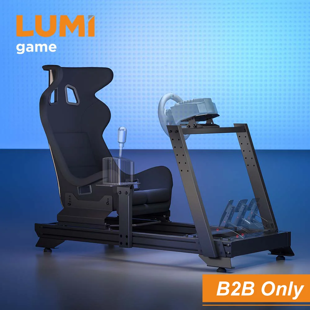 LRS16-BS04 Adjustable Sim Racing Cockpit Race Stand Anum Car Driving Simulator Frame Sim Rig For PC F1 G29 Racing Game Setup