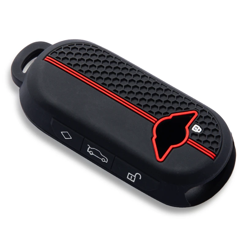Silicone Car Fob Key Case Cover Protector For Bmw Mini Countryman Cooper One J01 J05 U25 F65 F66 2023 2024 Remote Accessories view 4
