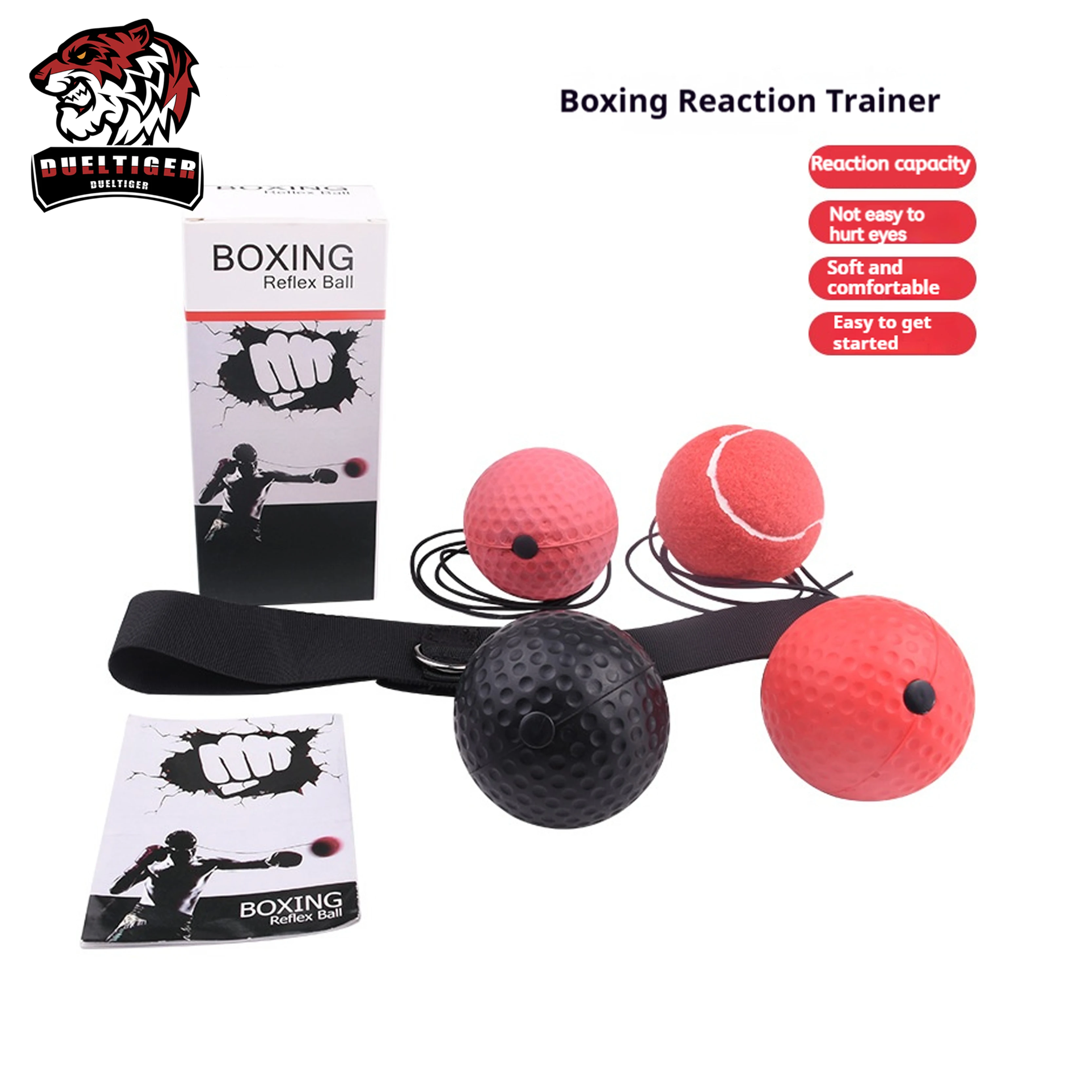 DUELTIGER boxe Reflex Speed Ball Boxing Reflex MMA Sanda Training Hand Eye Reaction Thai Boxeo attrezzature per il Fitness palestra PU Punch