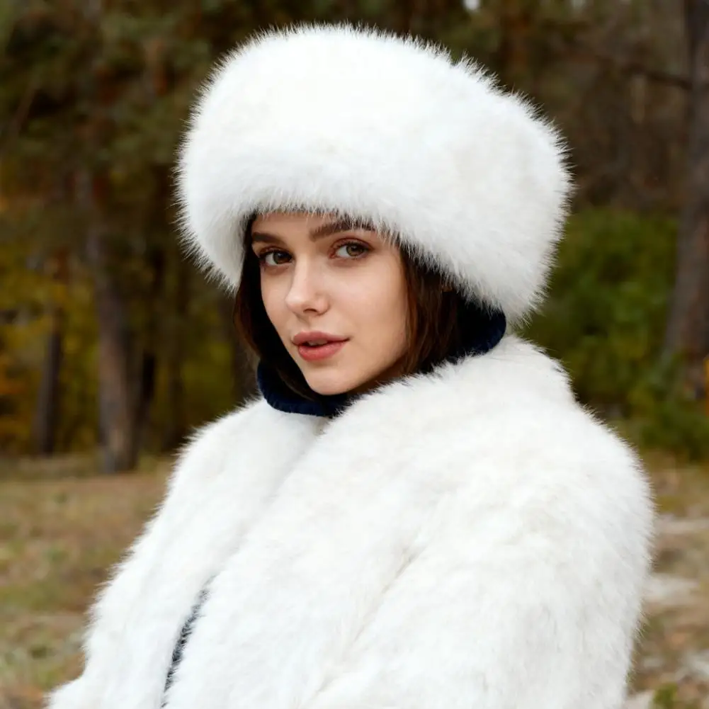 Volledige bescherming complementeert elke winteroutfit Effen kleur pluche hoofdband Premium namaakbont pluche textuur Rekbare elastische band