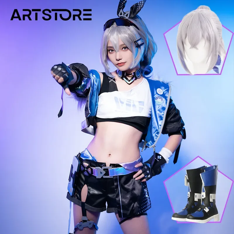 Honkai Star Rail Cosplay Costume pour femme, jeu de loup argenté, uniforme de carnaval, perruque Anime, olympiques de fête d'Halloween, ensemble complet de jeu