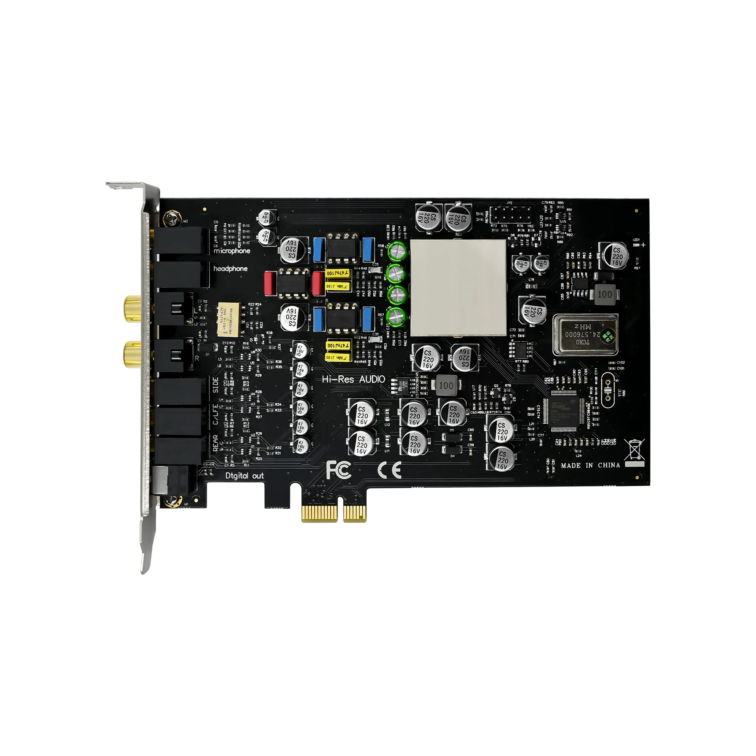 SUNWEIT ST111 PCIe CM8828 Pro TCXO HD Audio Sound Card