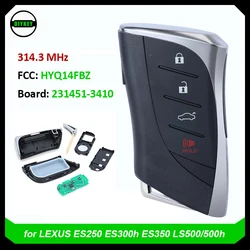 DIYKEY HYQ14FBZ for 2020 2021 2022 Lexus ES250 ES300h ES350 LS500/500h KEYLESS ENTRY REMOTE SMART KEY FOB 231451-3410