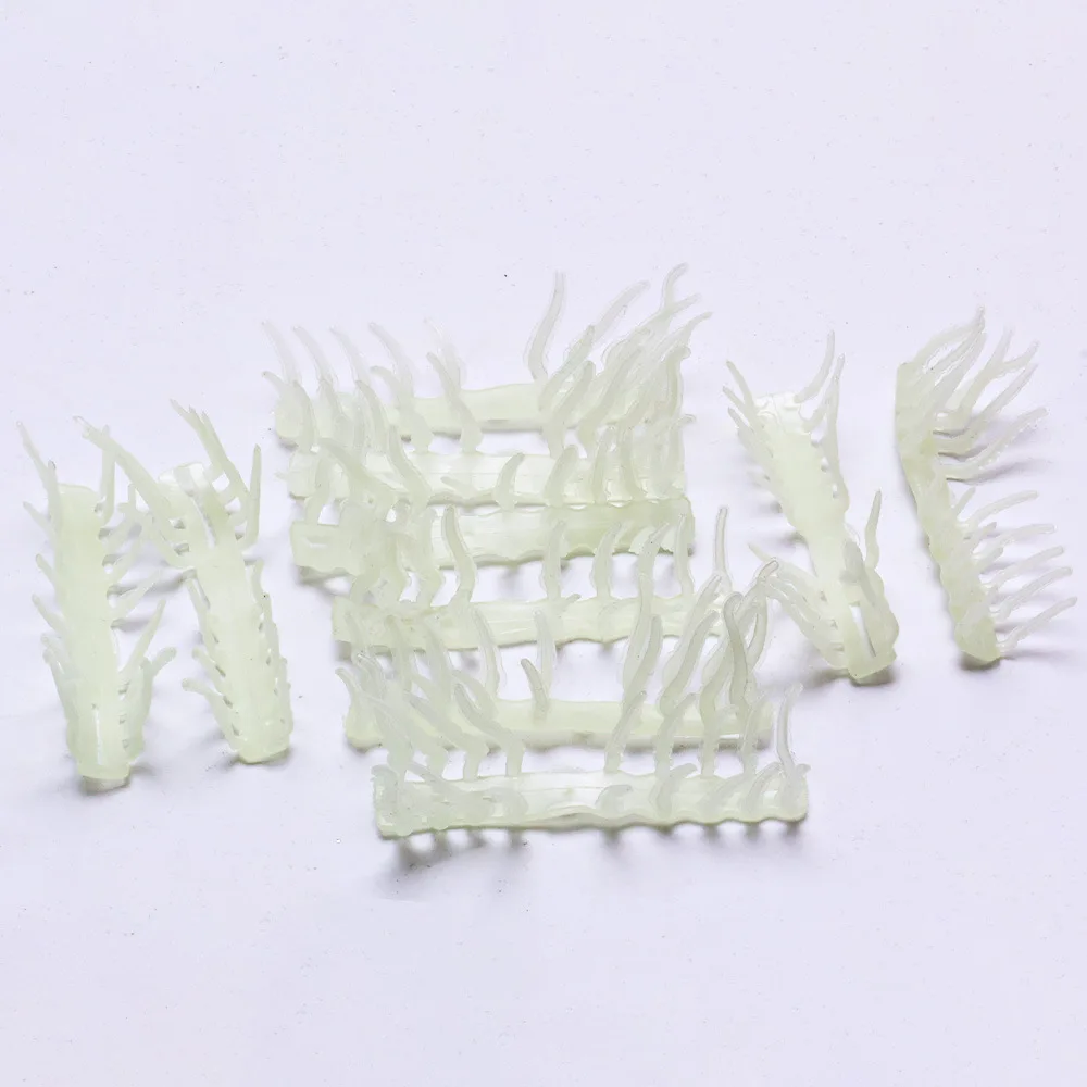 15Pcs Luminous Soft Silicone Shrimp  Squid Skirt Lure Parts Matching Squid Jig Saltwater Night Reef Cuttlefish Angling Gear view 6