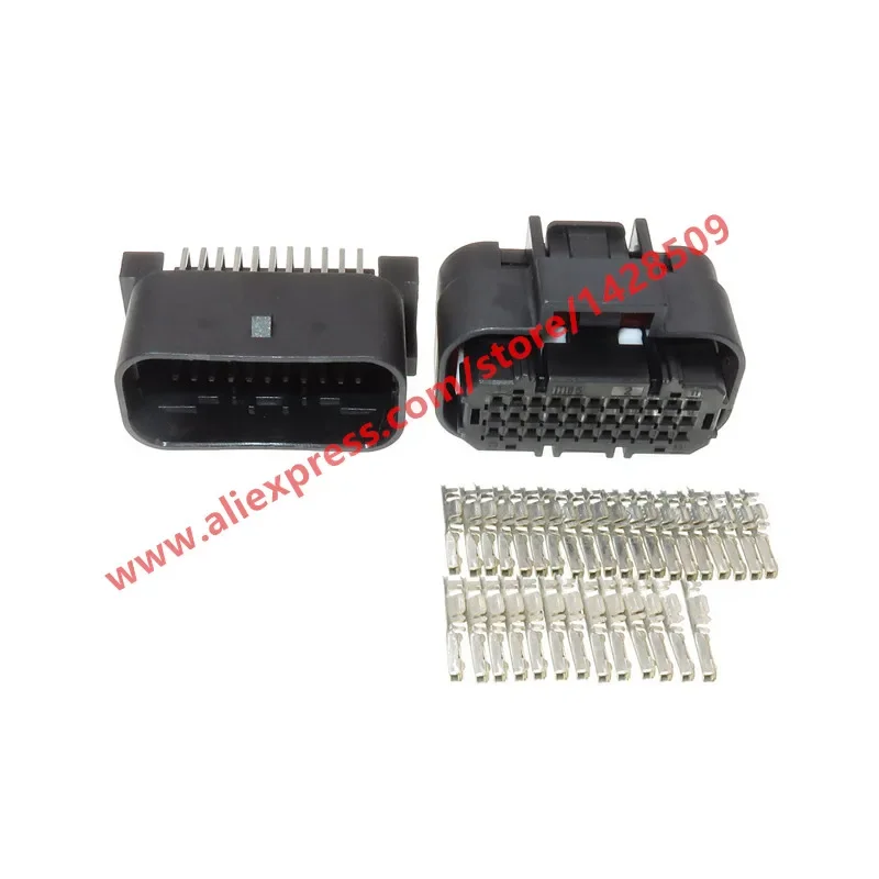 1 Pcs 33 Pin Automotive ECU Wire Connector Auto PCB Socket 1554461-2 For Cars