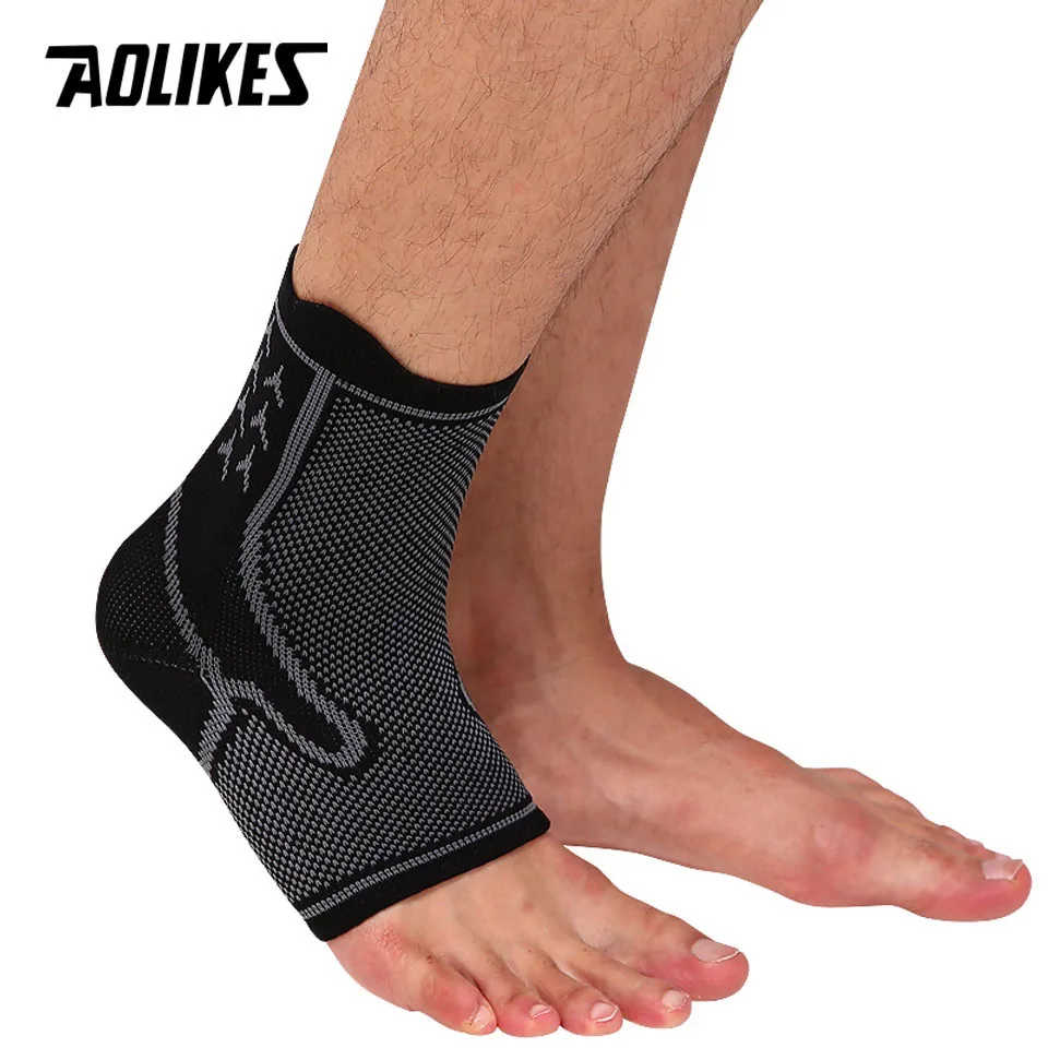 

AOLIKES 1PCS Sports Safety Ankle Support Ankle Elastic Brace Guard Support basketball football Protection Ankle Support Brace