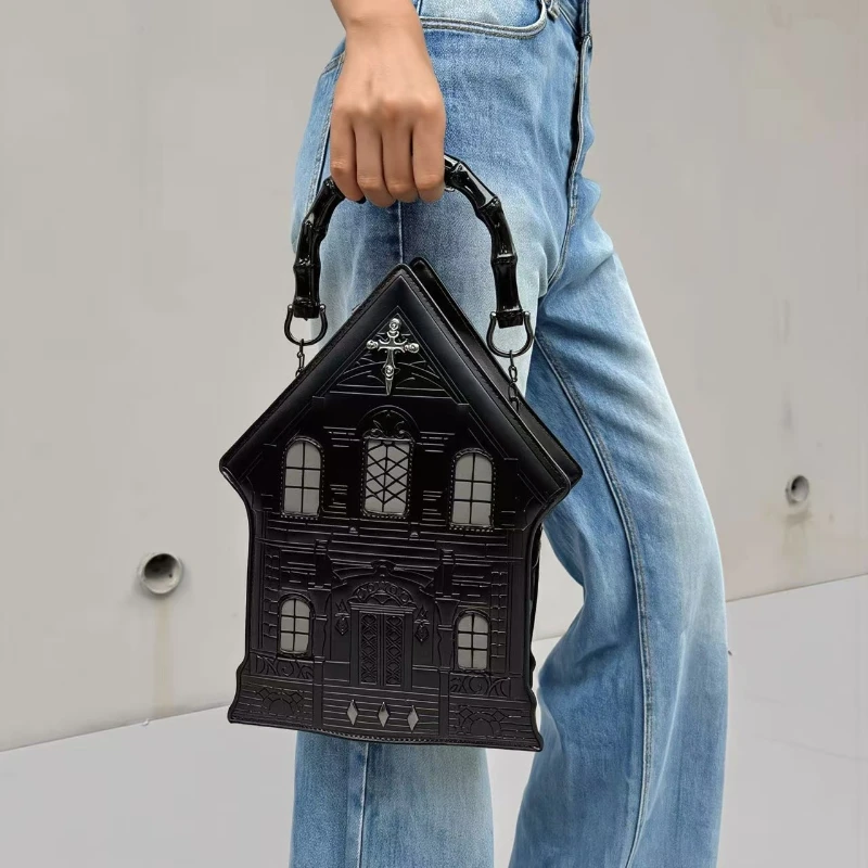 

Модные сумки через плечо из ПУ с забавным дизайном, высококачественные сумки с заклепками, индивидуальный стиль, хит продаж 2026 года, сумки в европейском и американском стиле