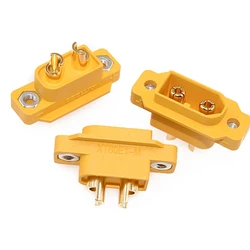 1/2/5PCS XT60E-M Mountable XT60 Male Plug Connector Model aircraft power battery plug fixed version male XT60E1-M