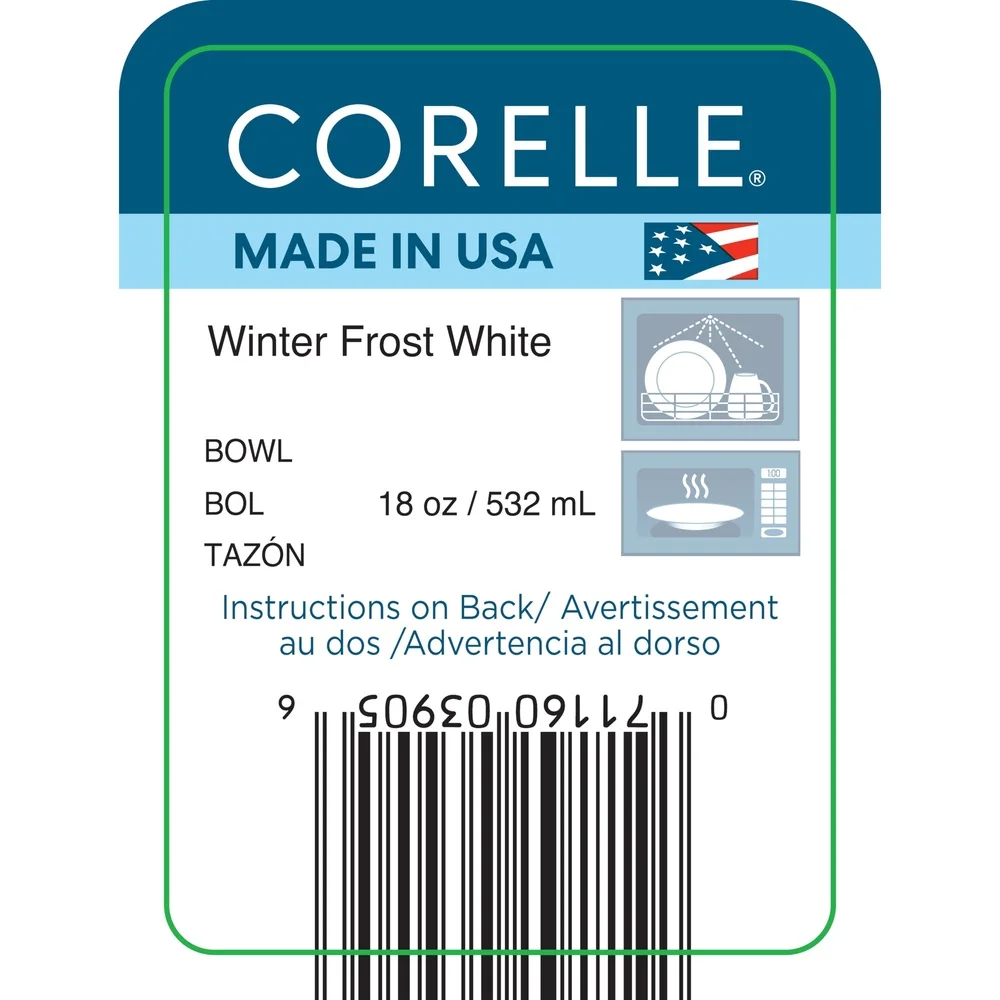 2 Pack 10 Ounce Round Dessert Bowls Break Resistant Vitrelle Glass Dishwasher Microwave Safe Compact Stackable Kitchen Dining