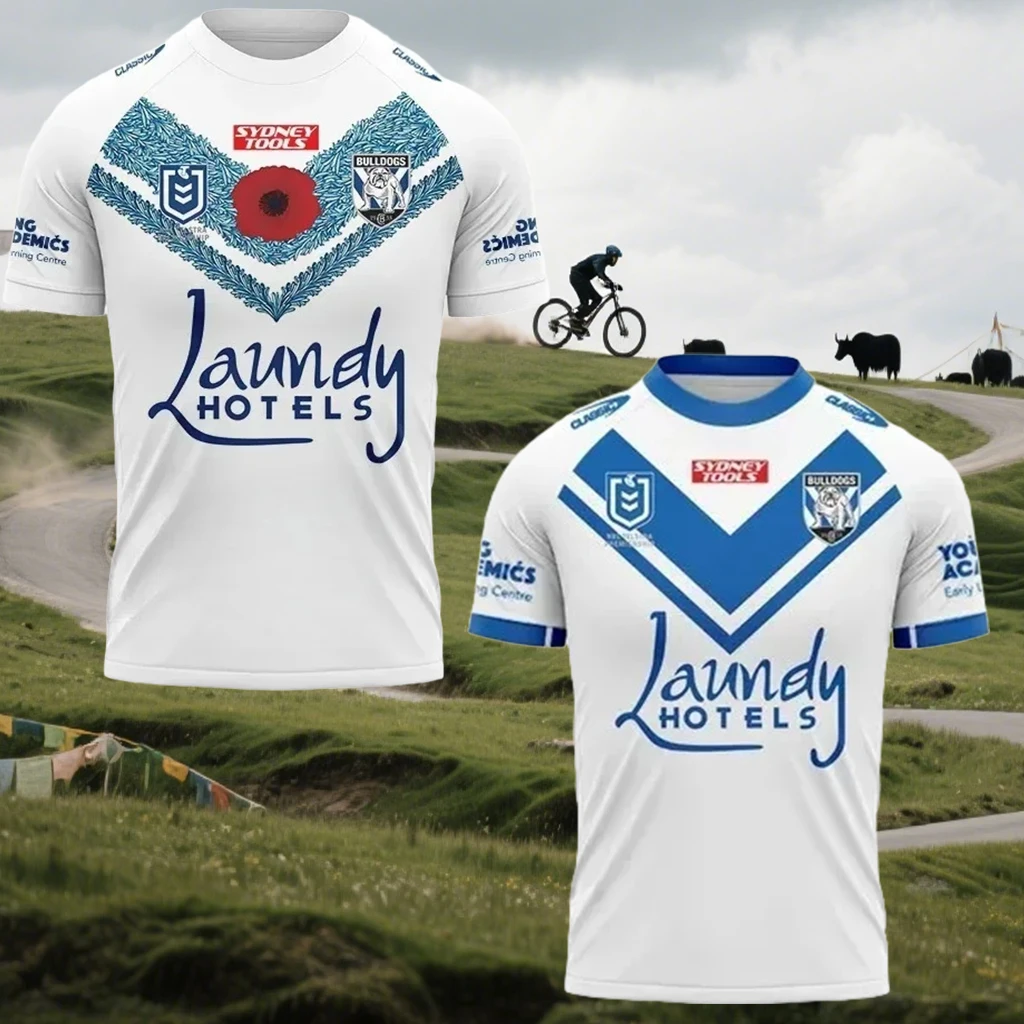 

New Men's/women's Rugby Sportswear Sports Series Quick Drying Breathable 3D Printed Short Sleeved Street Fashion Casual T-shirt