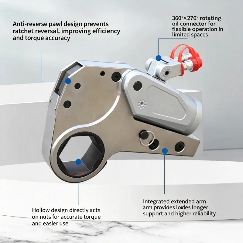 NF High Torque Heavy Duty Titanium Alloy Hollow Hydraulic Wrench Drive Type Electric Tool For Bolt And Nut Disassembly