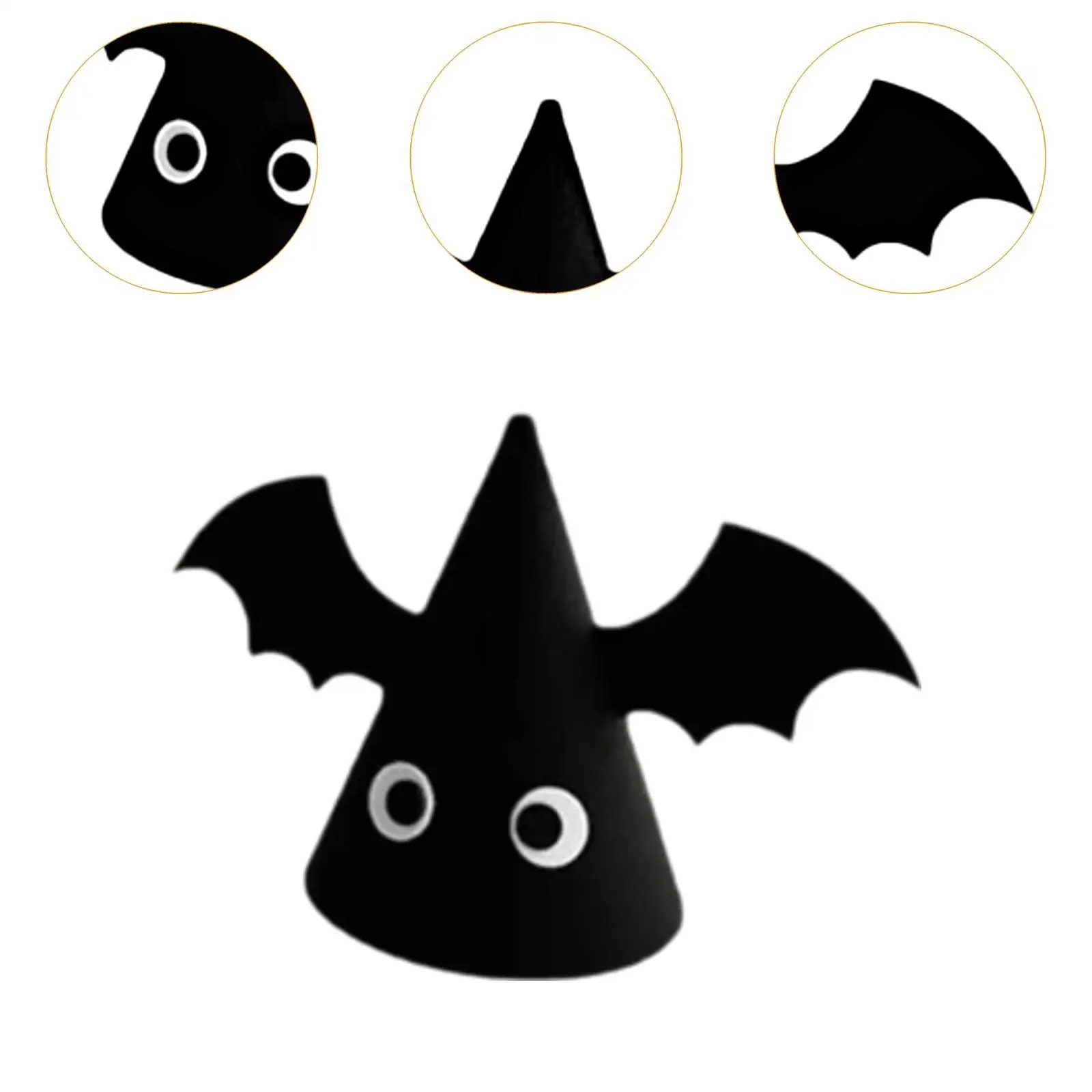 Copricapo decorativo per cosplay con cappello da pipistrello per giochi di ruolo di carnevale di festival