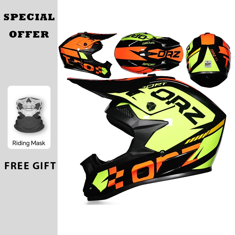 

Professional Racing Helmet Off Road Helmet Motocross Helmet DOT Off-road Riding Helmets Men Women Dirt Bike Helmets Mountain