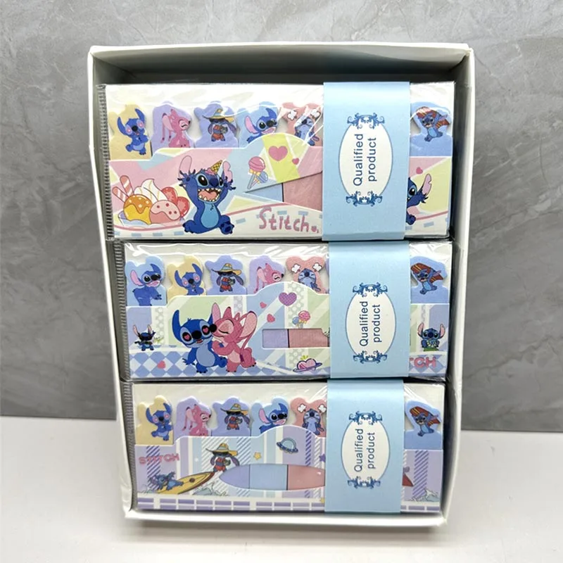 15pcs/lot Disney Stitch Memo Pad Sticky Notes Bookmark Kawaii N Times Stationery Scrapbooking label Post Office School Supplies