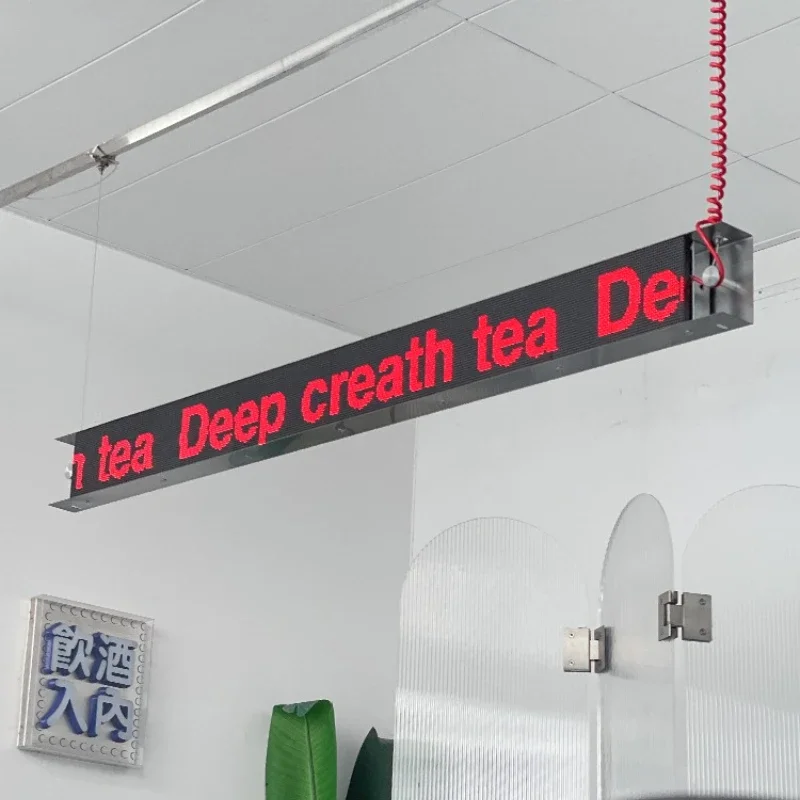 

light box scrolling word screen, mobile phone remote control to change words, creative door electronic luminous billboard