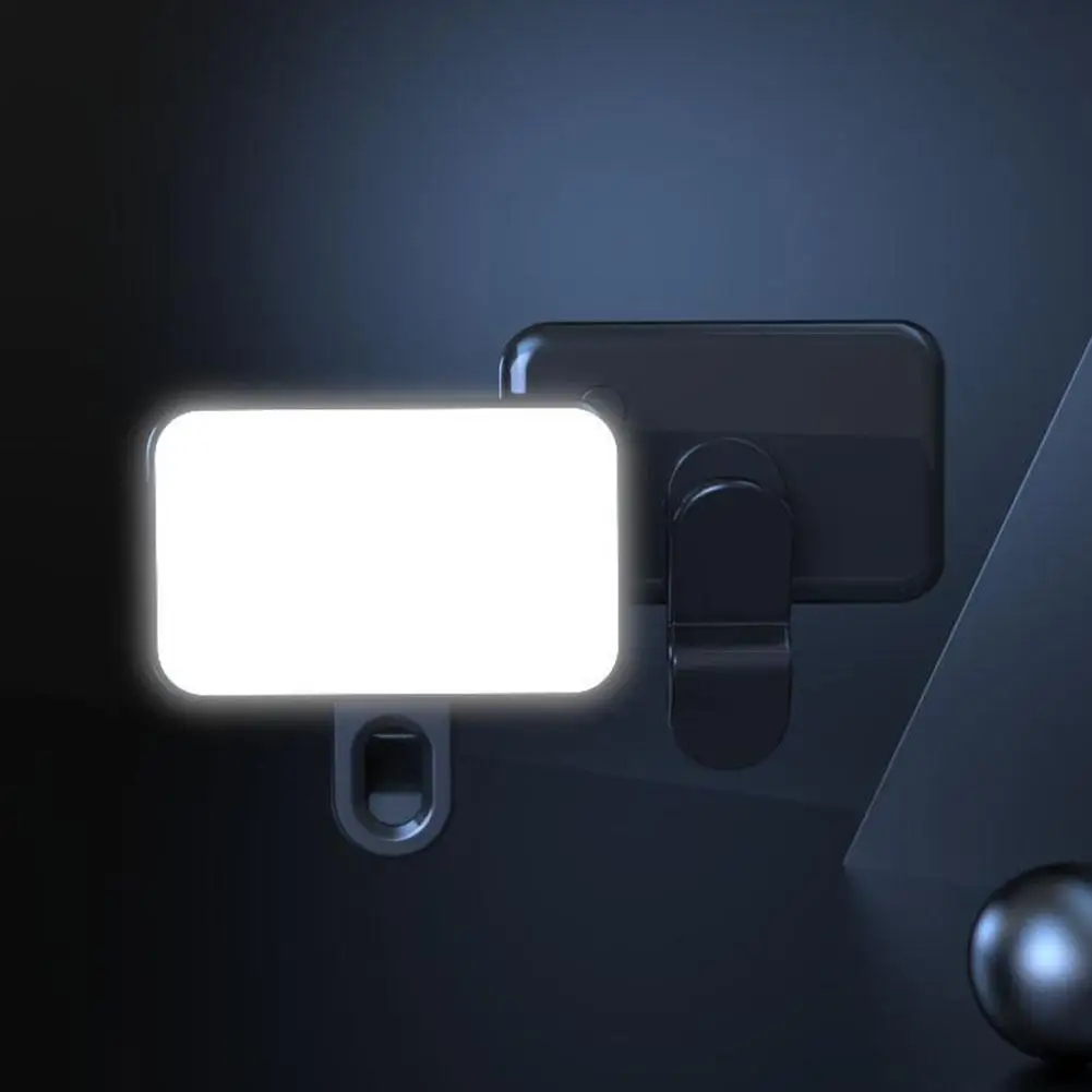 Pocket Selfie Light Mini LED Selfie Fill Light 3 Mode Adjustable Brightness Rechargeable Clip For iPhone Laptop Live Video Light
