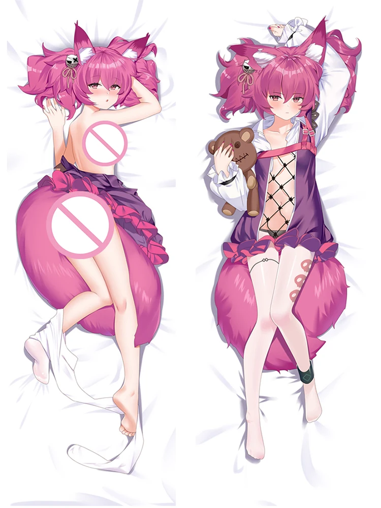 Anime Arknights Shamare Dakimkaura Pillow Case Long Hugging Body Pillowcase Cosplay Cartoon Peach Skin Pillow Cover Gifts