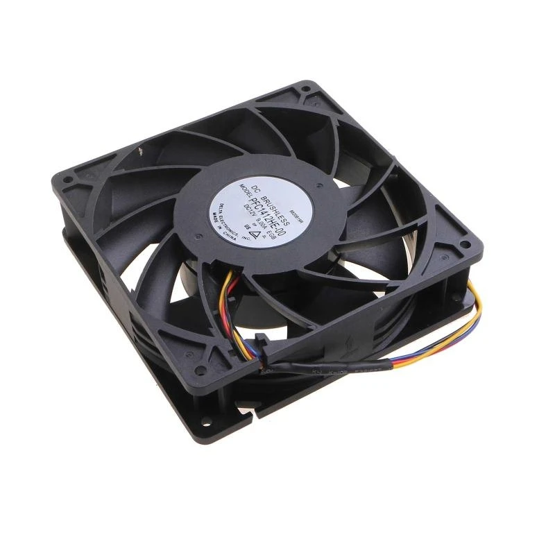 Cooling Fan for Delta PFC1412HE-00 12V 9A for Whatsminer M20s M21S M31s M30s Fan 14cm 4PIN Replacement Dual Ball Fan
