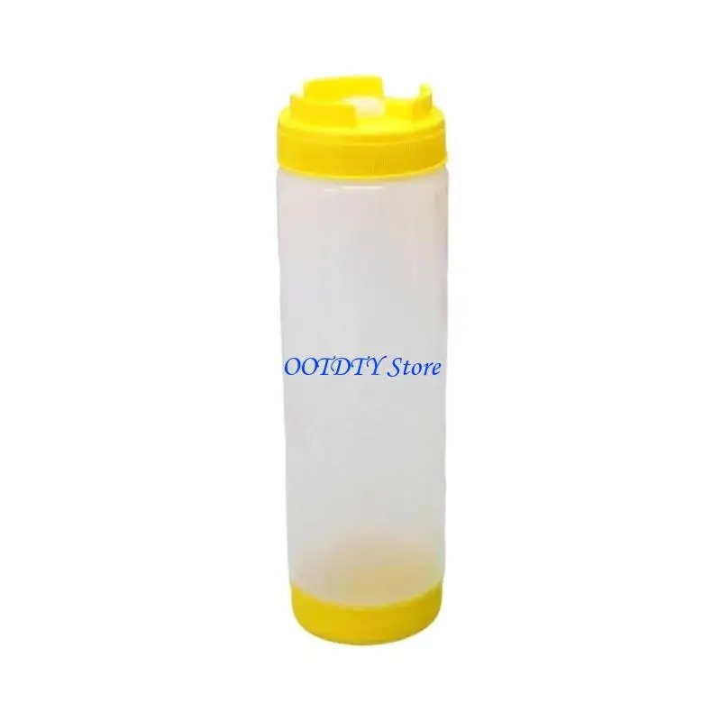 367A Various Capacity Sauce Bottle Double Nozzle Condiment Dispenser For Kitchen Use
