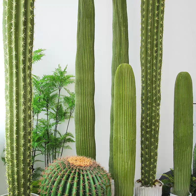 Simulation of Large Fake Immortal Pillar and Floor Fake Cactus Decorative Ornament