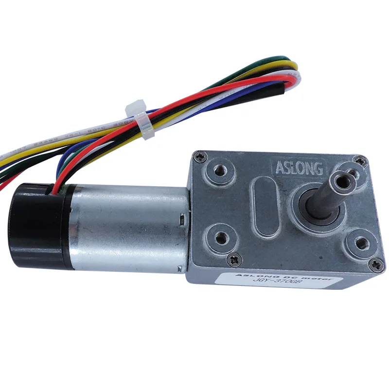 JGY-370GBWorm Gear Motor DC Gear Motor with Cover Encoder Motor Miniature Small Motor