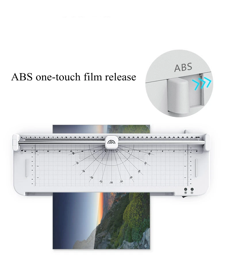 

A3 A4 Photo Menu Hot and Cold Laminator 110V 220V with Cutter FN337 Film Laminator Plastic Sealing Machine