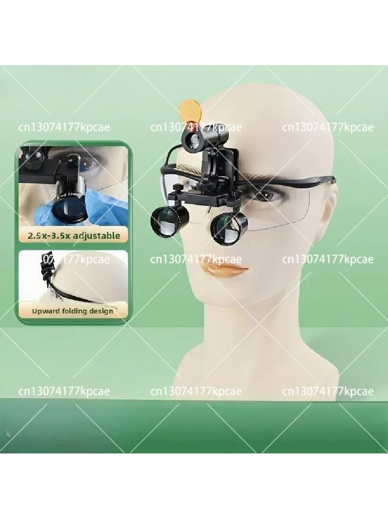 2.5X/3.5X Surgical Loupe with LED Headlight – Rechargeable Magnifying Glasses for ENT, Oral & Micro Surgery