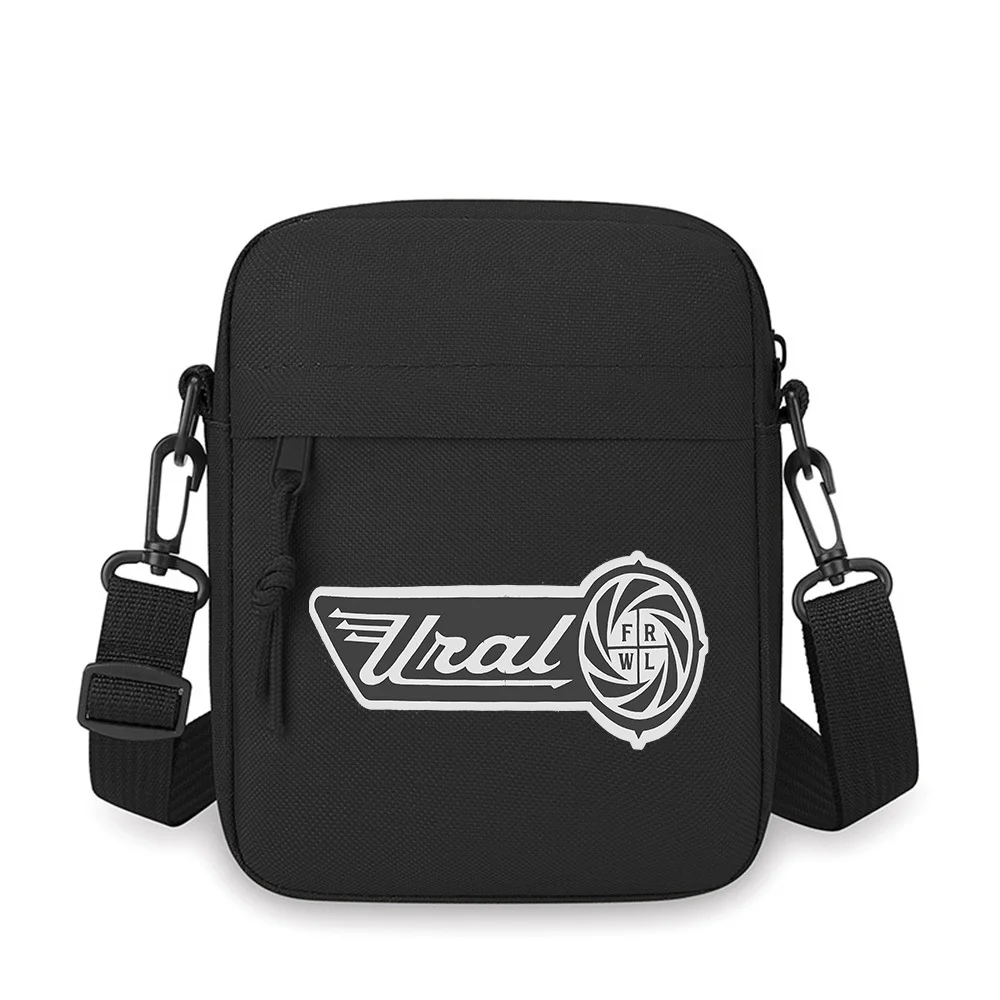

Ural logo design vintage label wheel Men Crossbody Bag Single Shoulder Women Cartoon Anime Film Printing Design Unisex