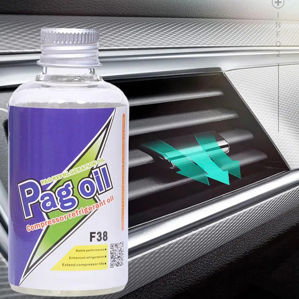 70ml Automotive Air Conditioning Compressor PAG Refrigerant Oil R134a Freon Refrigerant Snow Oil Lubricating Oil For Automo E1T3