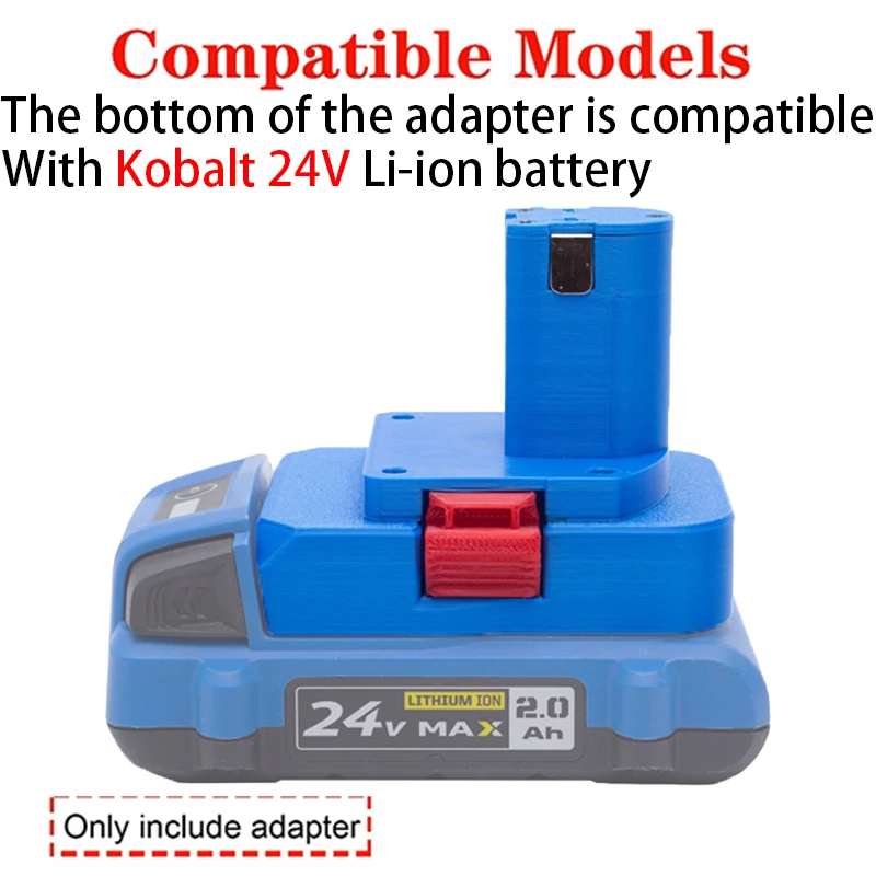 Imagem -02 - Adaptador de Bateria para Ryobi One Mais 18v Li-ion Battery Converter Kobalt 24v Li-ion Battery Adapter Acessórios para Ferramentas Elétricas