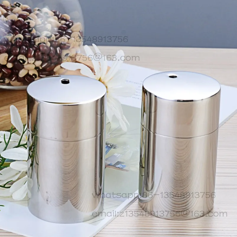 304 stainless steel toothpick holder, household dining room twist cover toothpick box, simple and portable living room