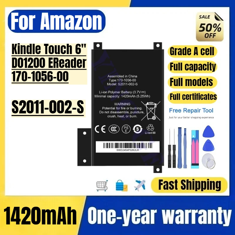S2011-002-S for Amazon Kindle Touch 6