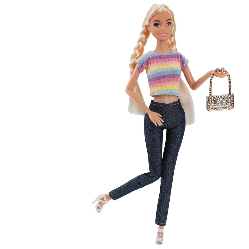 30 センチメートル女の子プリンセス人形おもちゃファッション人格トレンドパンツ人形セット 1/6 人形女の子ままごとインタラクティブおもちゃ誕生日プレゼント