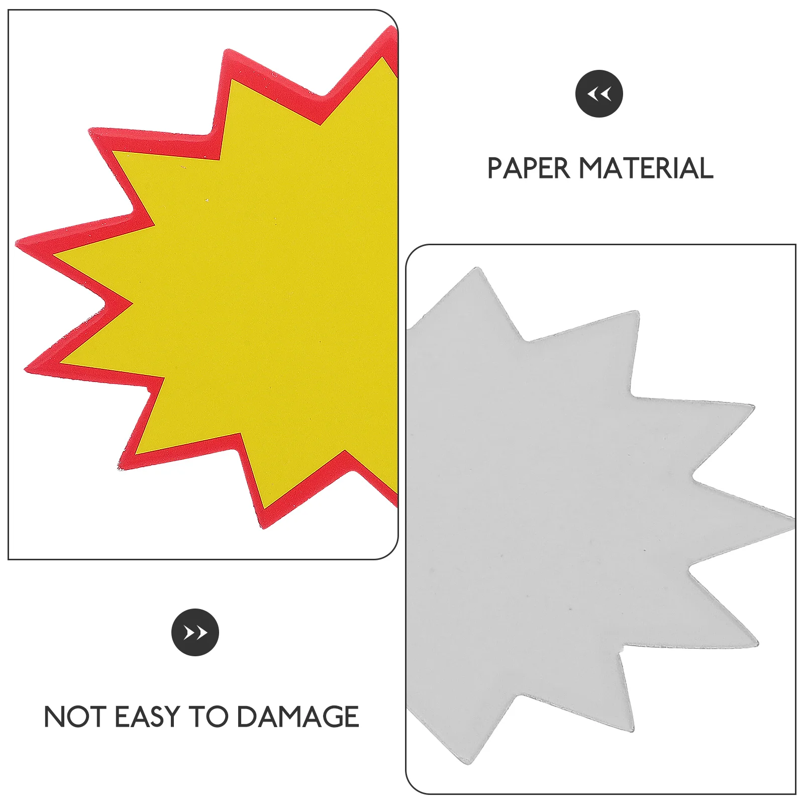 200pcs Price Tags Blank Sale Signs Retail Store Advertising Paper Labels Supermarket Display Blank Label Tag s(Note:7x5cm) - view 4