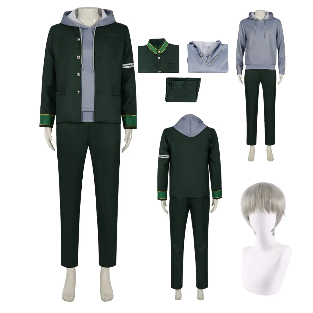 

Anime Wind Breaker Ren Kaji Cosplay Costume Wig Furin High School Uniform Halloween Party Suit