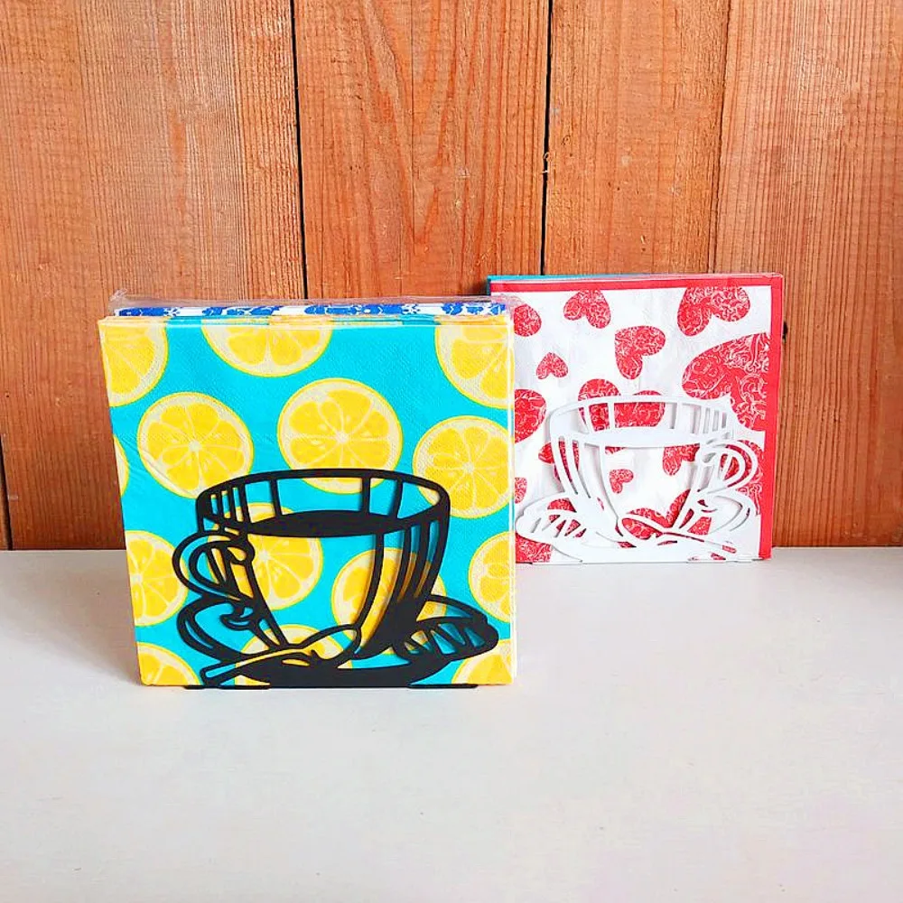 

Черный держатель для салфеток из нержавеющей стали, кофейная столешница, отдельно стоящий диспенсер для салфеток 5,1 х 3,9 х 1,57 дюйма